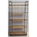 Industrial Metal Pipe Shelve Metallic Color